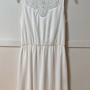 Collective Concepts Kaeli Eyelet White Dress